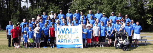 Group photo of people who did the Walk to Cure Arthritis